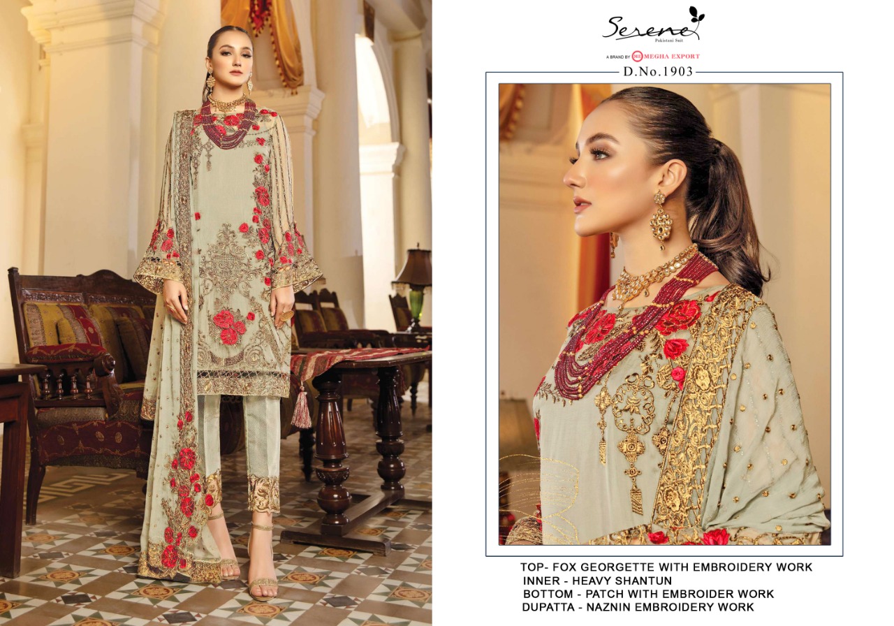 Serene La' More  Designer Pakistani Style Salwar Kameez