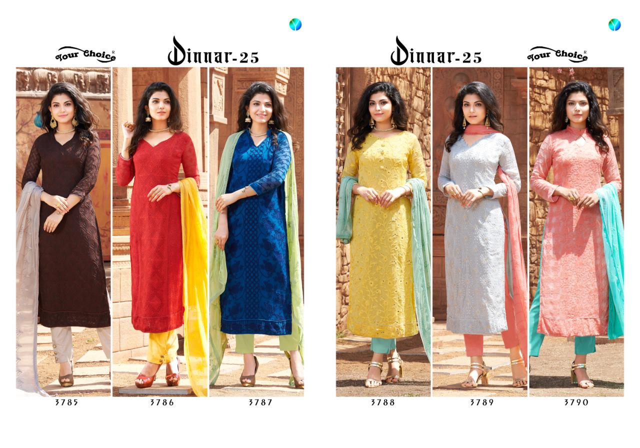 Y.c Dinnar Vol 25 Designer Salwar Suits  Catalog