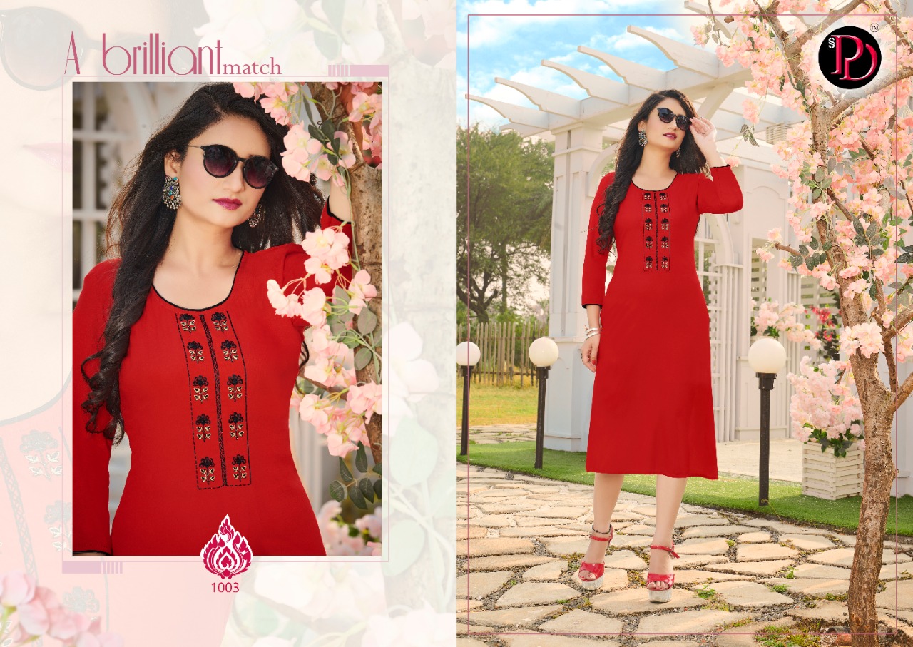 Poorvi Silk Ethnic Wear Long Kurti  Catalog