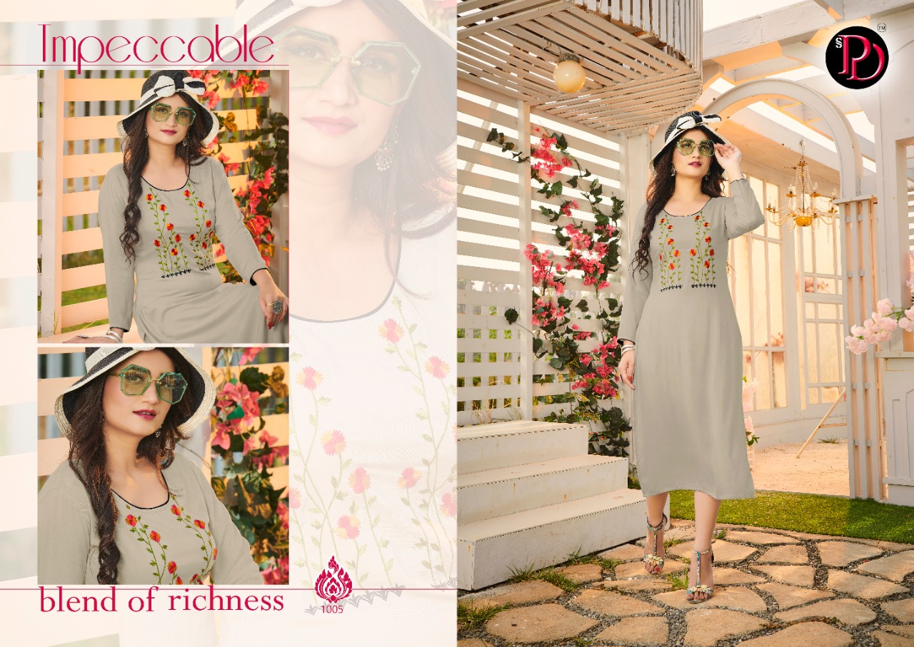 Poorvi Silk Ethnic Wear Long Kurti  Catalog