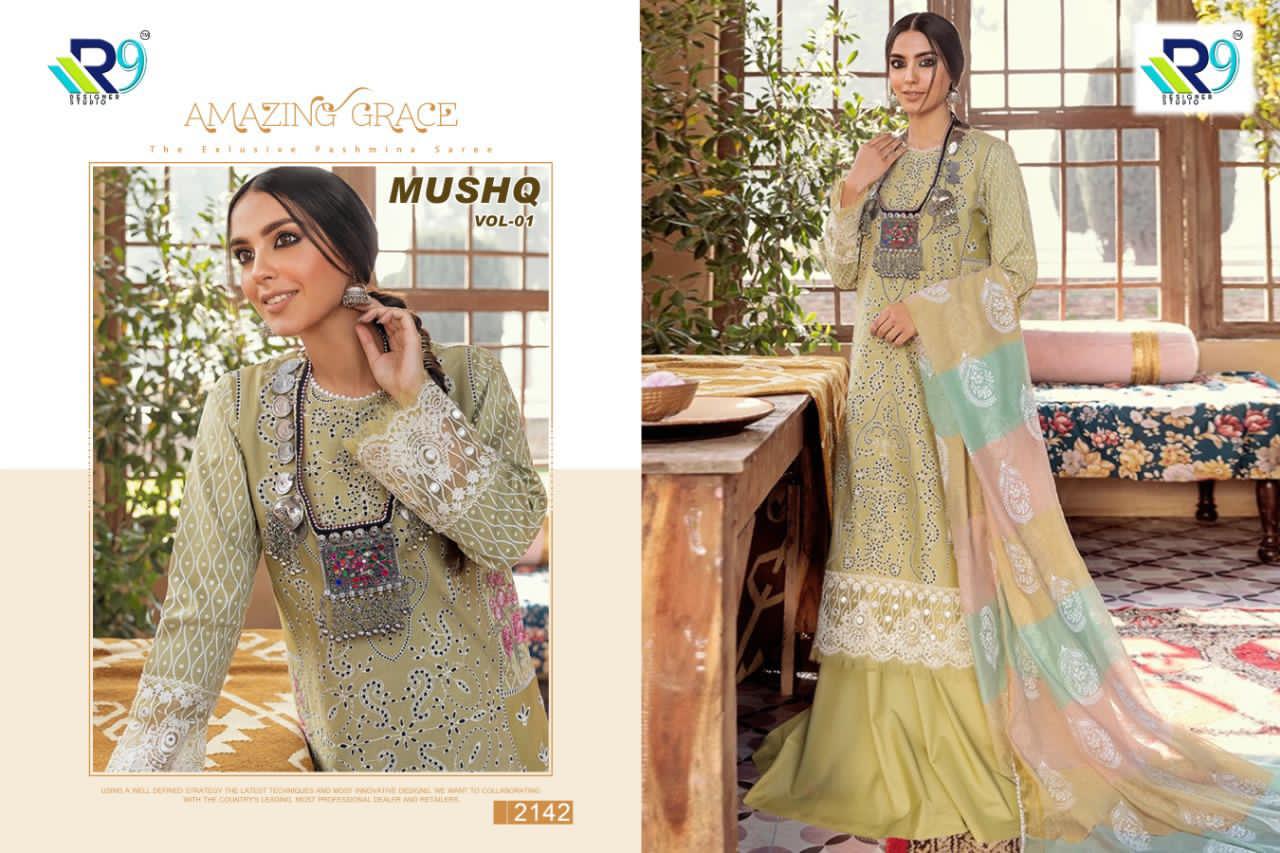 R9 Mushq Vol 1  Designer Pakistani Salwar Suits  Catalog