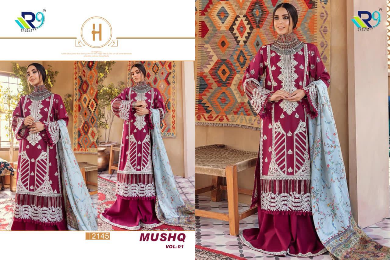 R9 Mushq Vol 1  Designer Pakistani Salwar Suits  Catalog