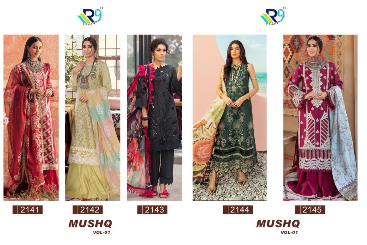 R9 Mushq Vol 1  Designer Pakistani Salwar Suits  Catalog