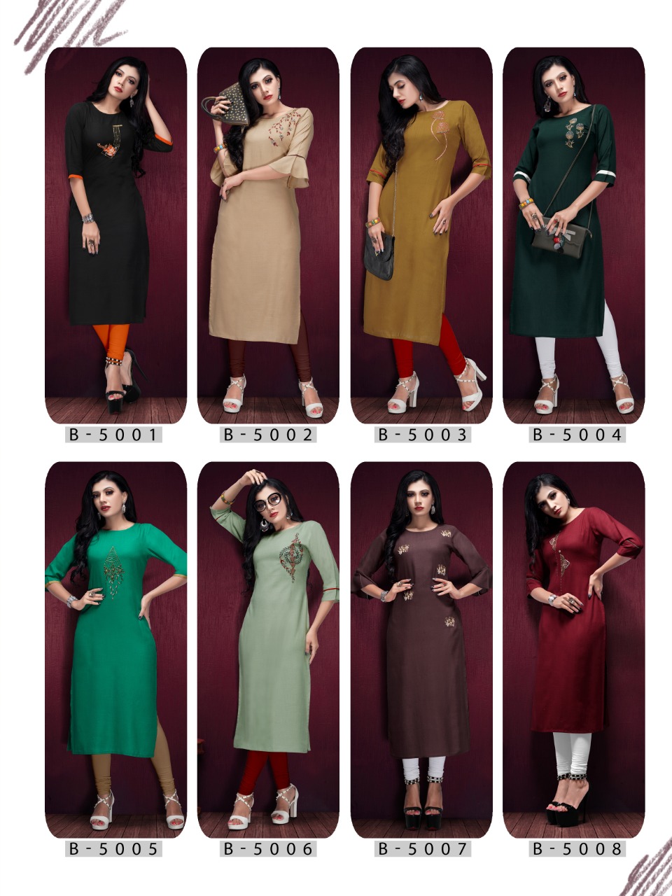 Rijiya Trends Present Flash Casual Wear Kurtis Catalogue