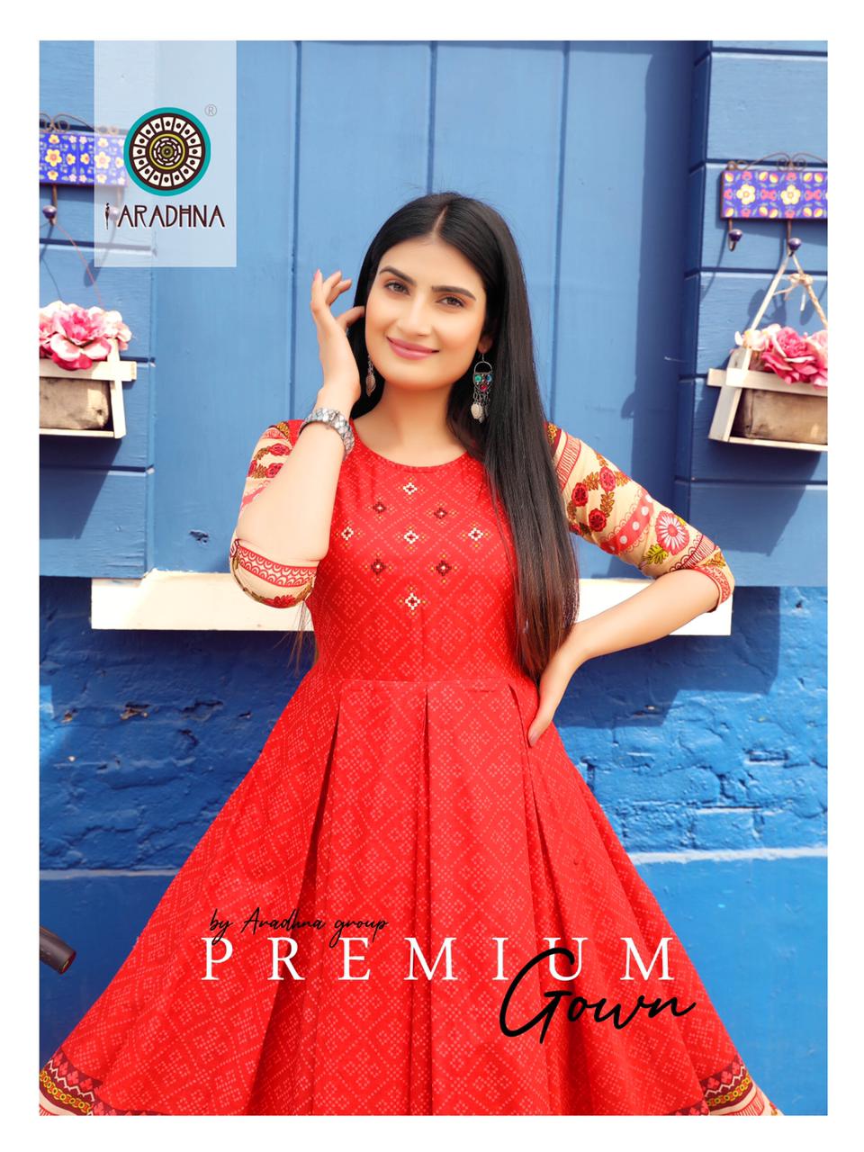 Aradhana Level  Vol 4 Cotton Designer Flair Kurti  Catalog