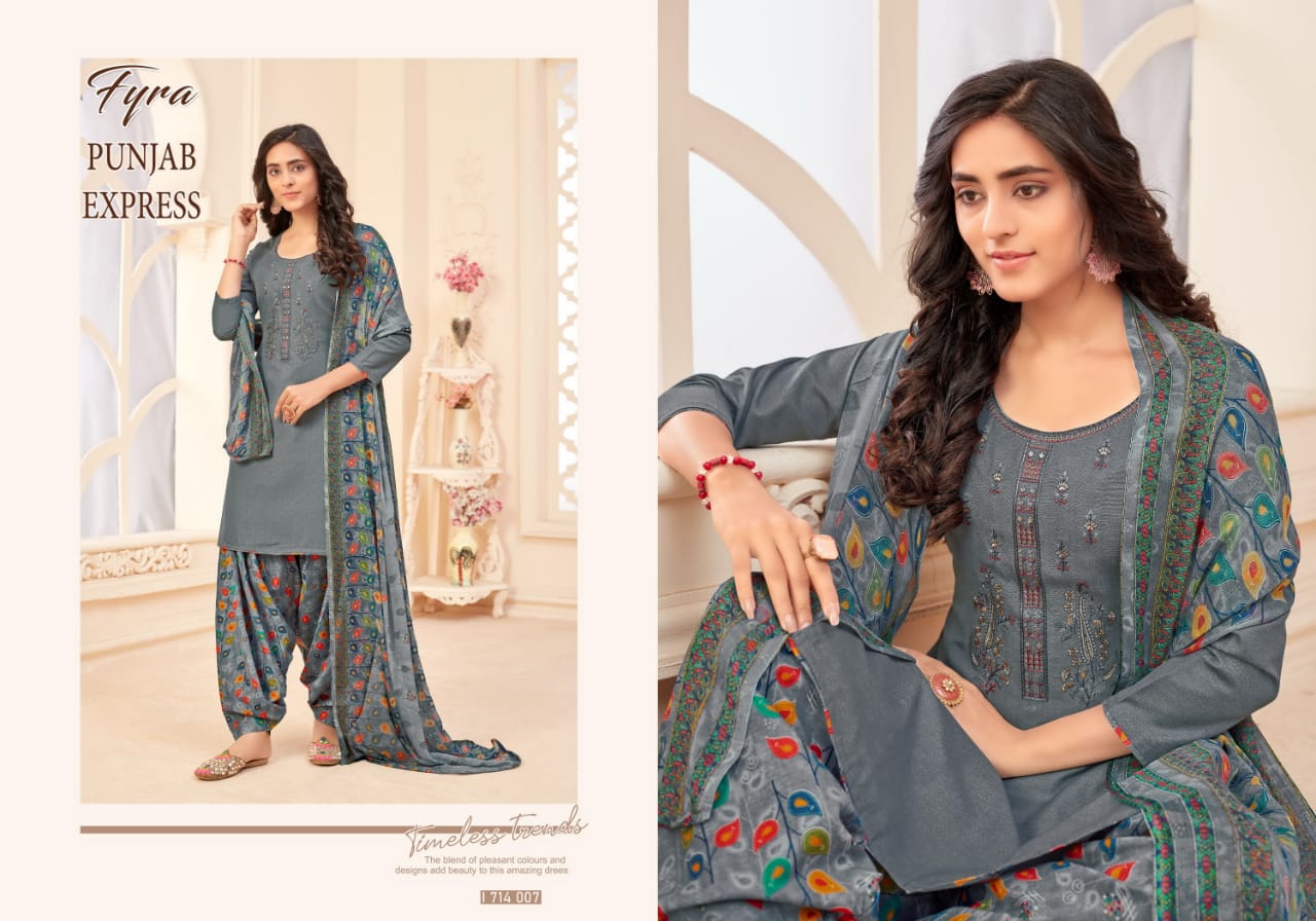 Fyra Punjab Express Soft Cotton Womens Dress Material Online Low Price catalog 6