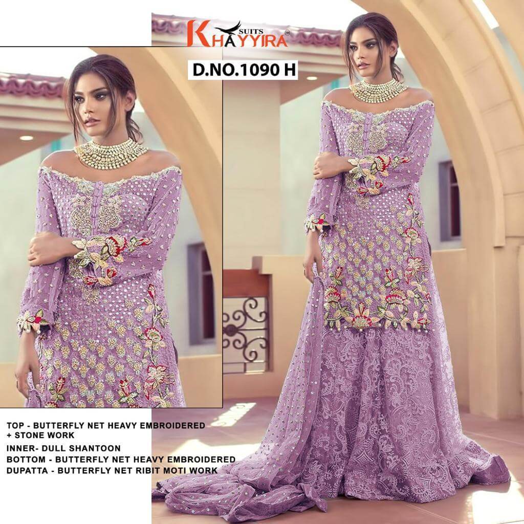 Khayyira Saira  Vol 2 Fancy Net Embroidery Pakistani Salwar Catalog