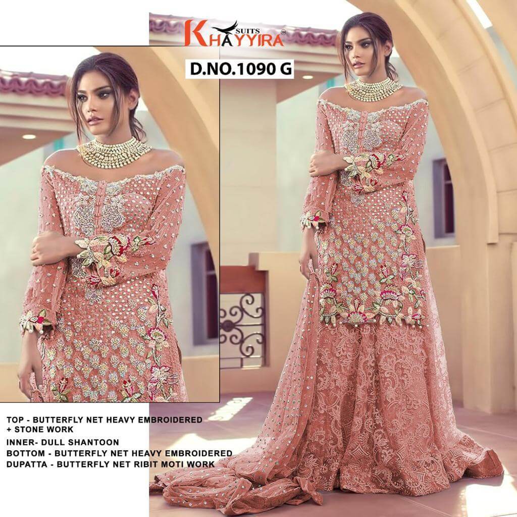 Khayyira Saira  Vol 2 Fancy Net Embroidery Pakistani Salwar Catalog