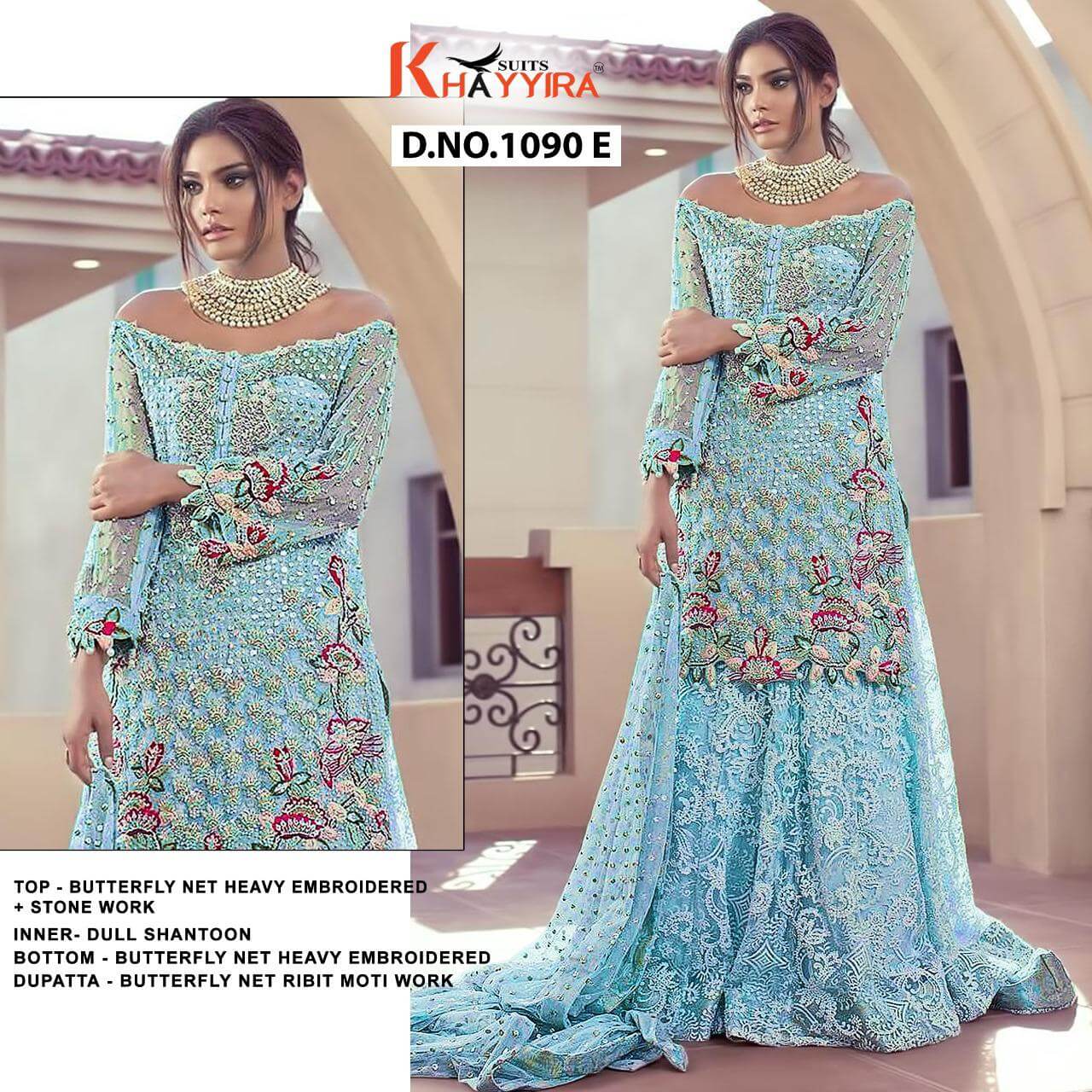 Khayyira Saira  Vol 2 Fancy Net Embroidery Pakistani Salwar Catalog