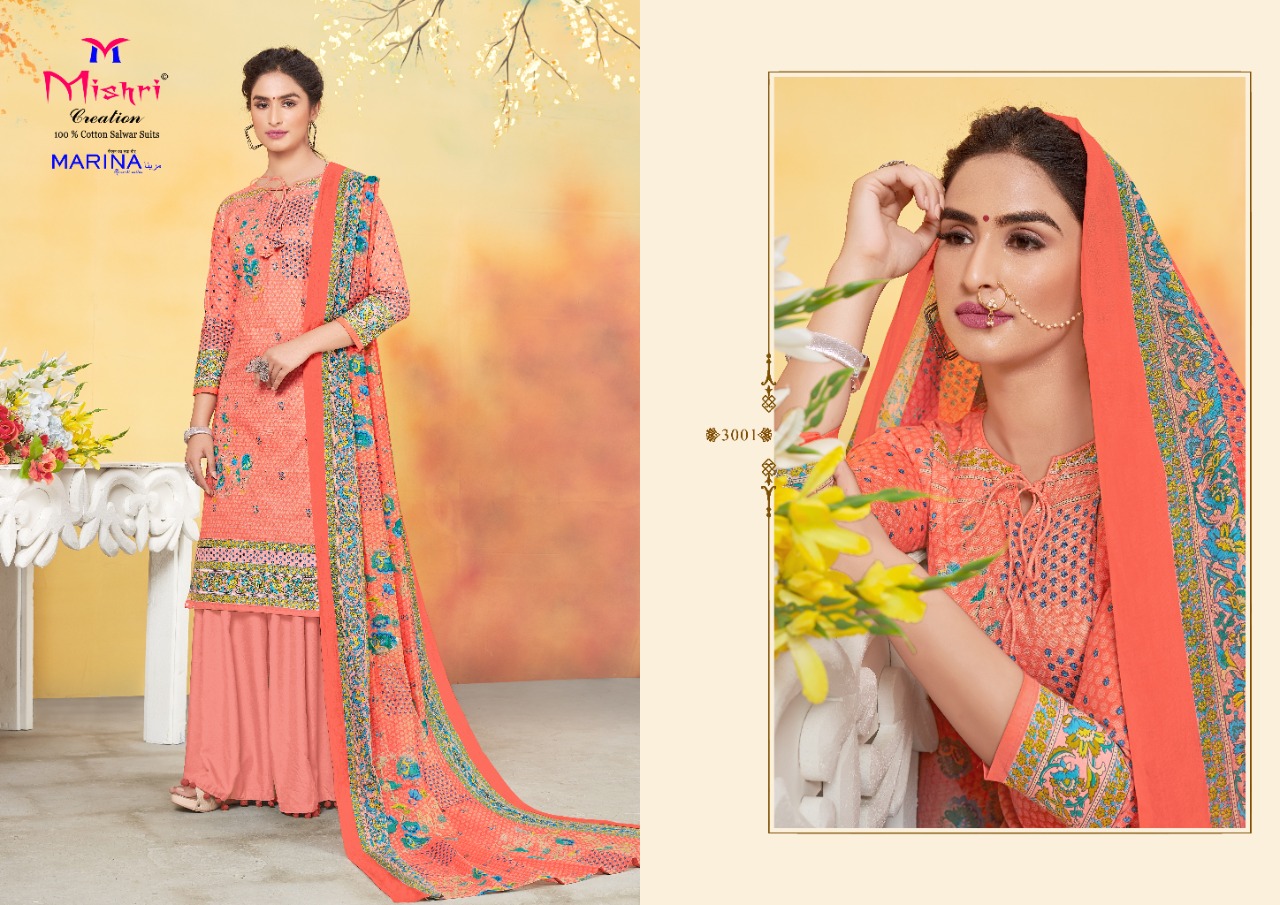 Mishri Marina Vol 3 Unstitched Dress Materials  Buy Cotton Material