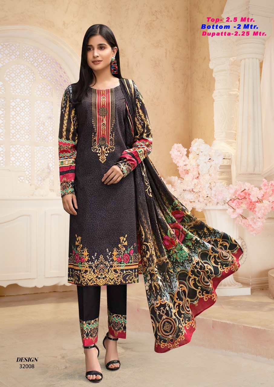 Razia Sultan  Vol 32 Printed Karachi Dress Materials Catalog