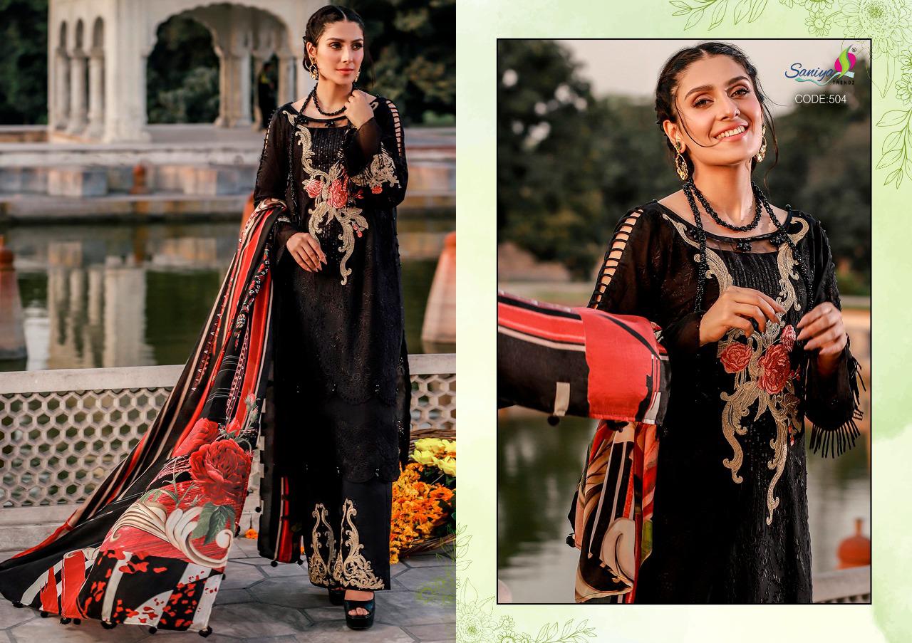 Saniya Rouche Vol  5 Classy Look Pakistani Suits Collection Buy Buy Pakistani Salwar Suits