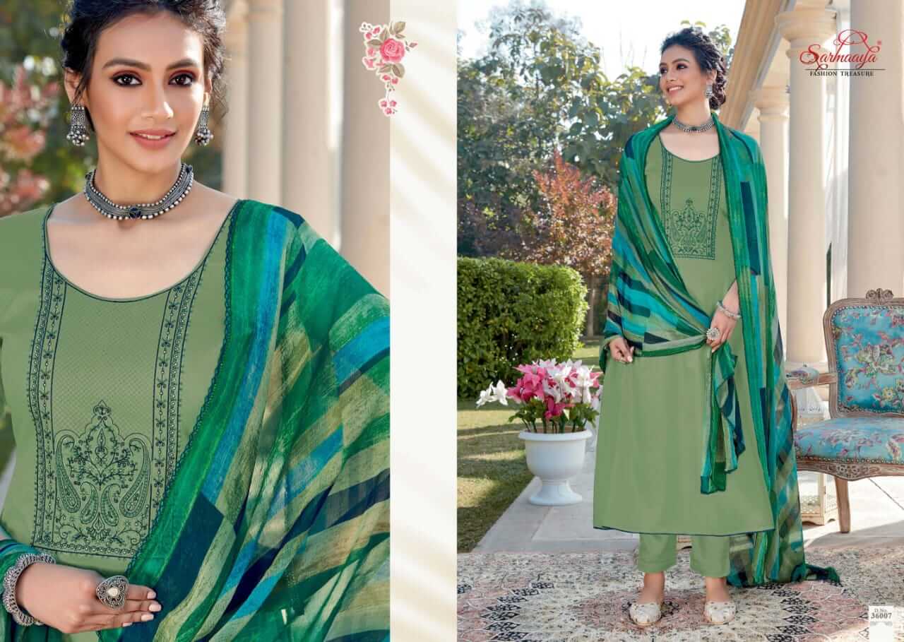 Sarmaaya Inayat Designer Embroidery Festive Wear Buy Ladies Cotton Dress Materials