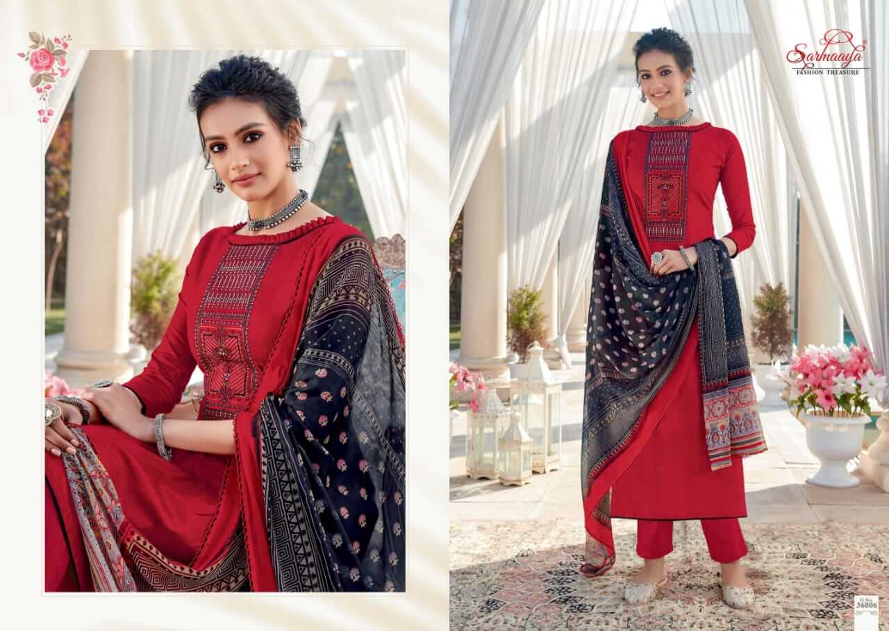 Sarmaaya Inayat Designer Embroidery Festive Wear Buy Ladies Cotton Dress Materials