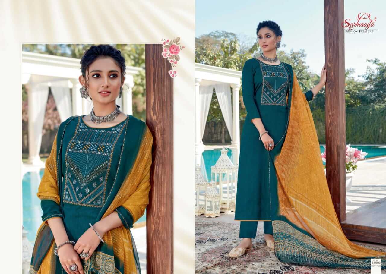 Sarmaaya Inayat Designer Embroidery Festive Wear Buy Ladies Cotton Dress Materials