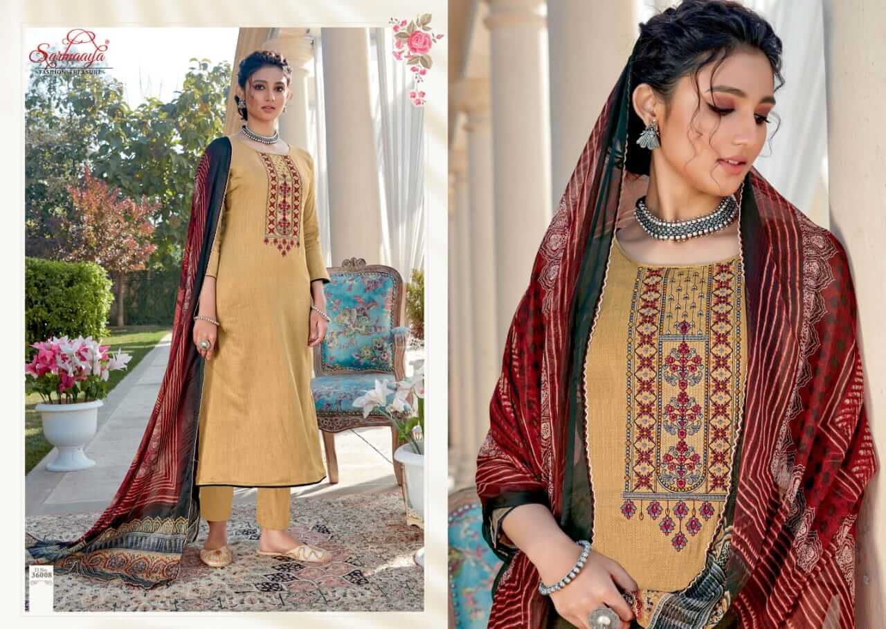 Sarmaaya Inayat Designer Embroidery Festive Wear Buy Ladies Cotton Dress Materials