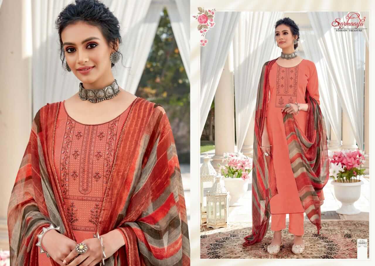 Sarmaaya Inayat Designer Embroidery Festive Wear Buy Ladies Cotton Dress Materials