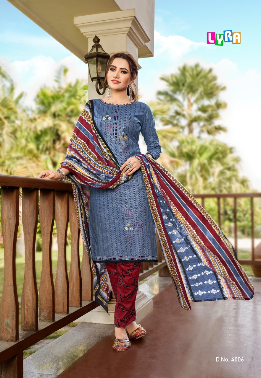 Sc Lyra  Vol 4 Printed Cotton Dress Material Buy Unstiched Dress Materials