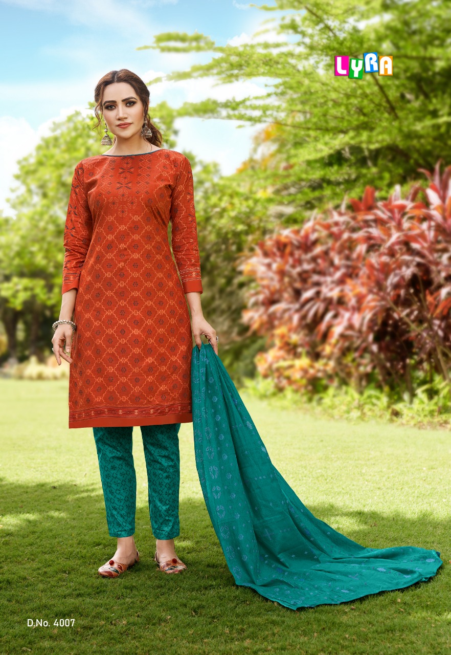 Sc Lyra  Vol 4 Printed Cotton Dress Material Buy Unstiched Dress Materials