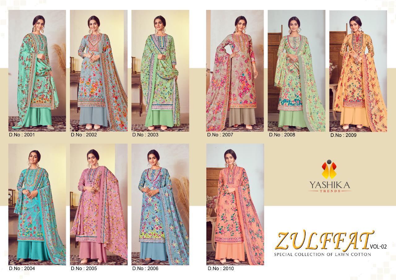 Yashika Zulffat Vol 2 Wholesale Dress Materials From Surat