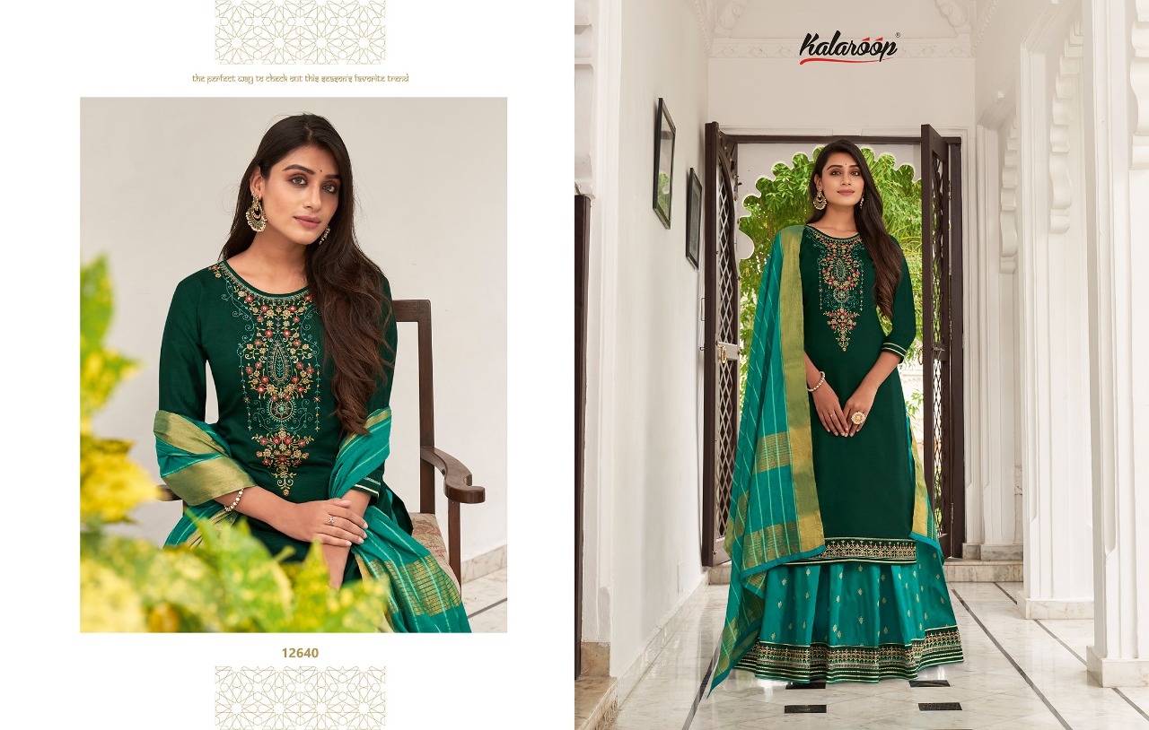 Kalaroop Carnival Vol  2 Silk Designer Ethnic Wear Salwar Suits Catalog