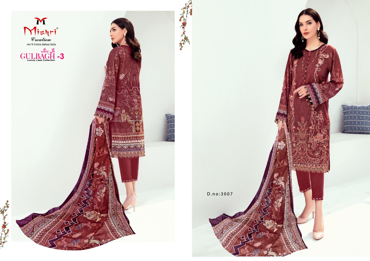 Mishri Creation Gulbagh  Vol 3 Luxury Lawn  Catalog