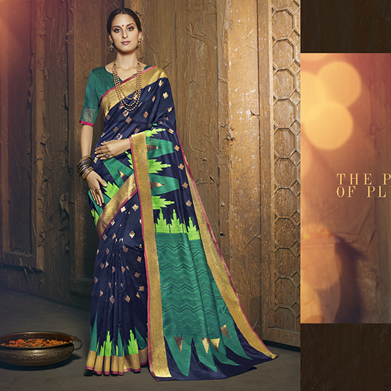 Sanskar Sunri Designer Wear Silk Saree Catalog