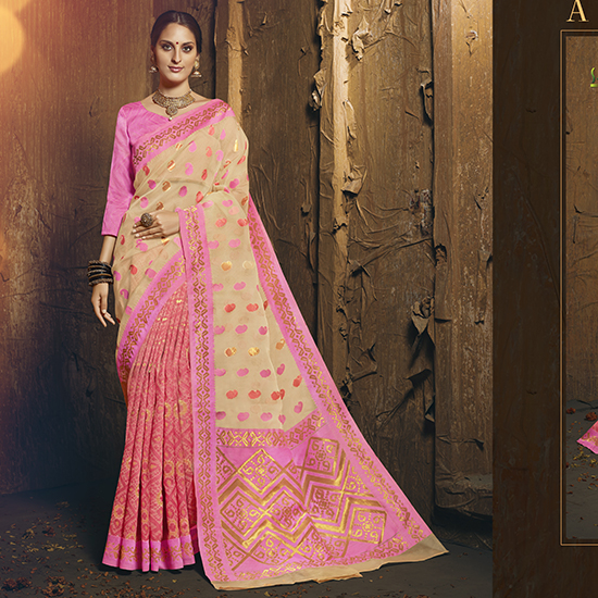 Sanskar Sunri Designer Wear Silk Saree Catalog