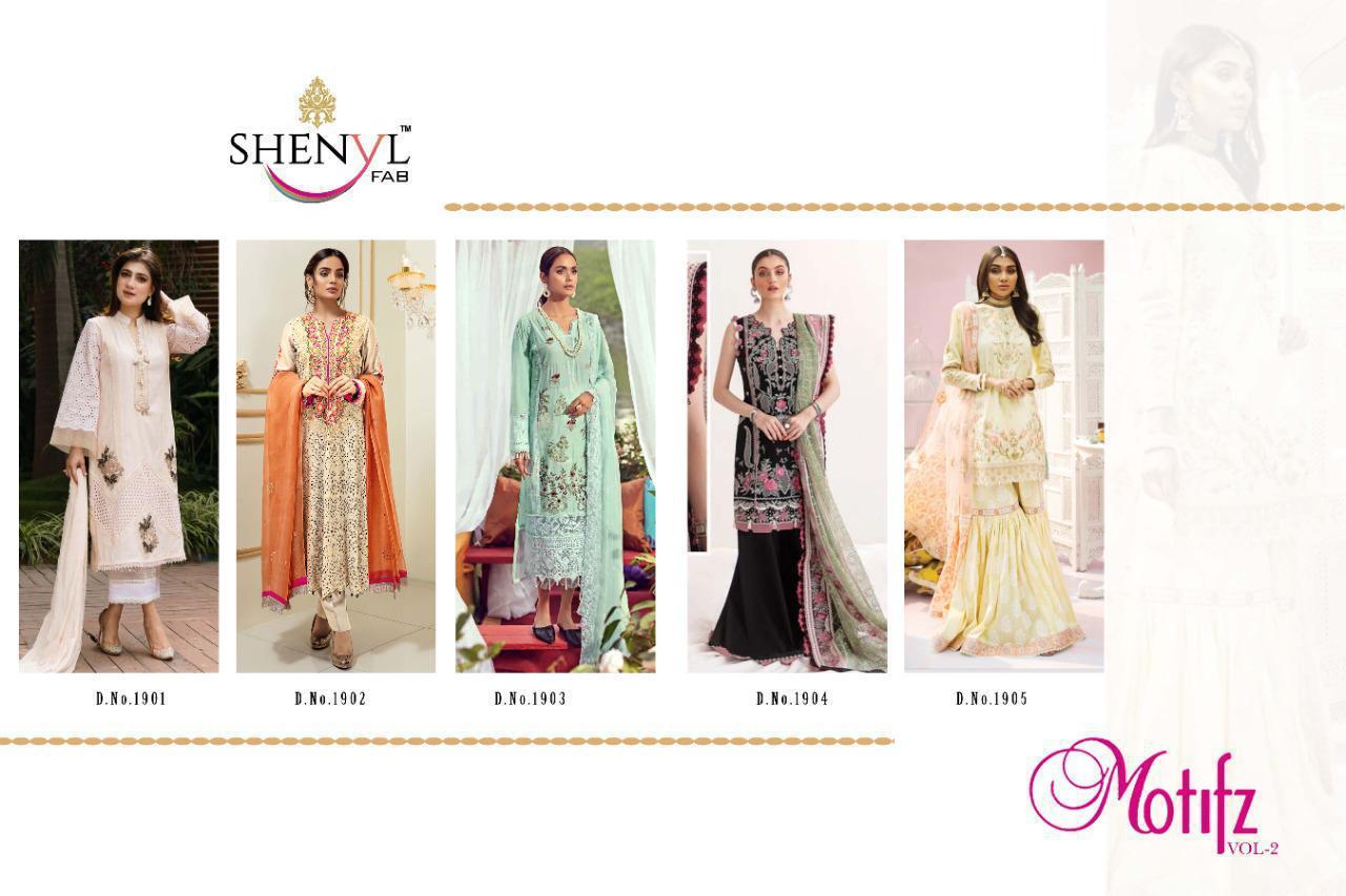 Shenyl Motifz  Vol 2 Embroidery Pakistani Salwar Kameez  Catalog