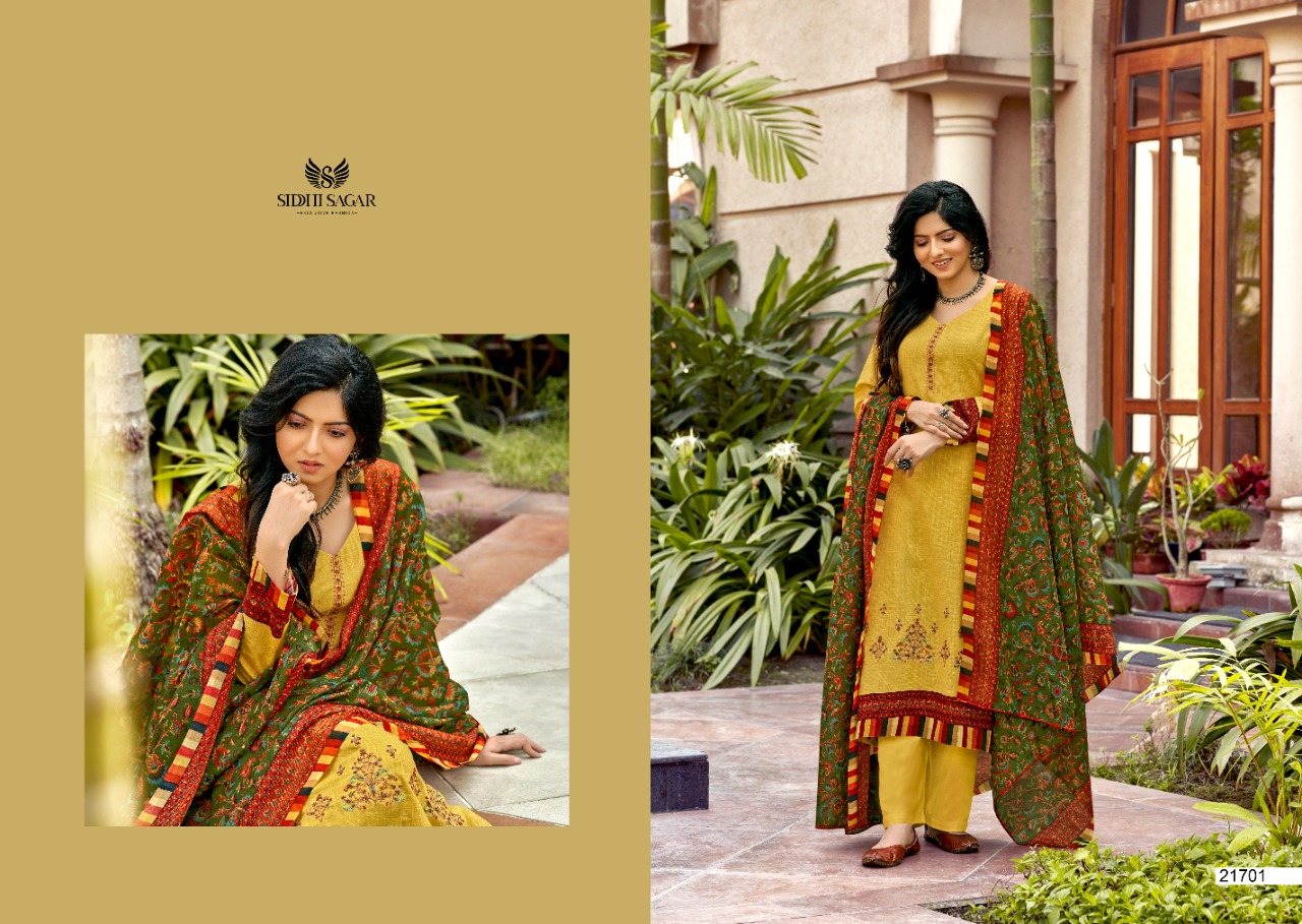 Siddhi Sagar Sanskruti Pure Lawn Cotton Dress Material Catalog