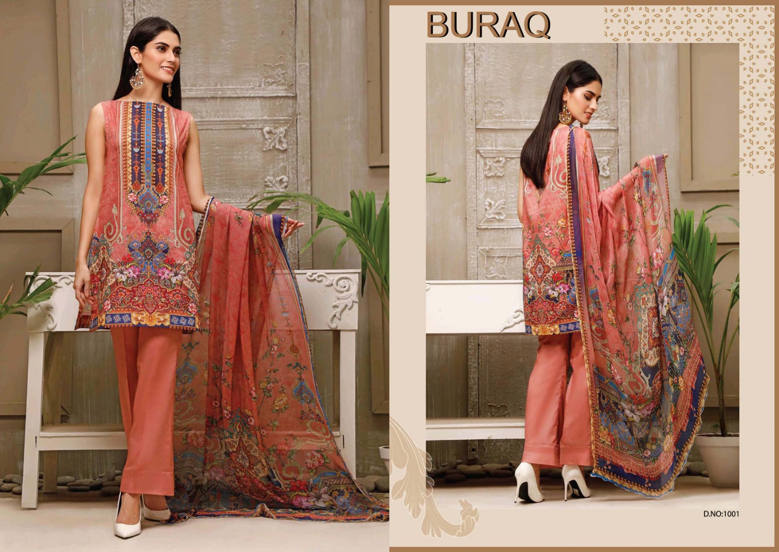 Agha Noor Buraq  Vol 2 Karachi Cotton Dress Material Catalog