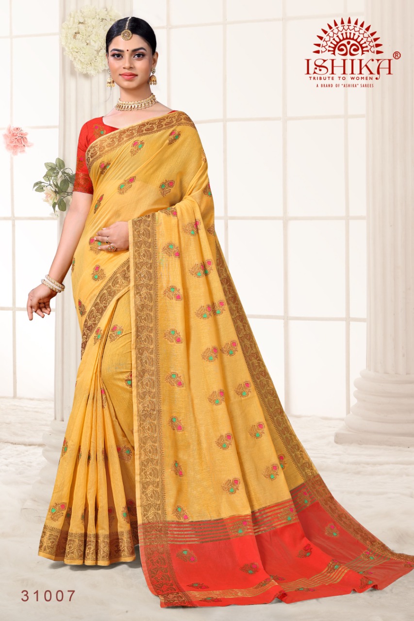 Ashika  Kumkum Festive Wear Silk Sarees Collection