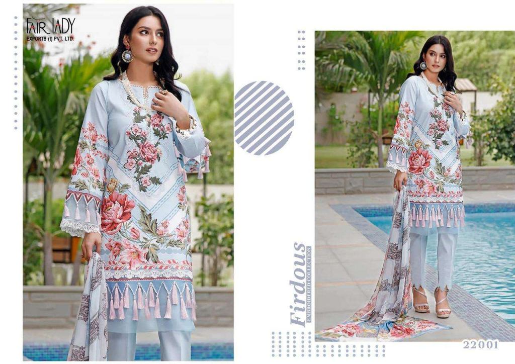 Fair Lady Firdous Embroidered Collection Digital Print Pakistani Suits Catalog