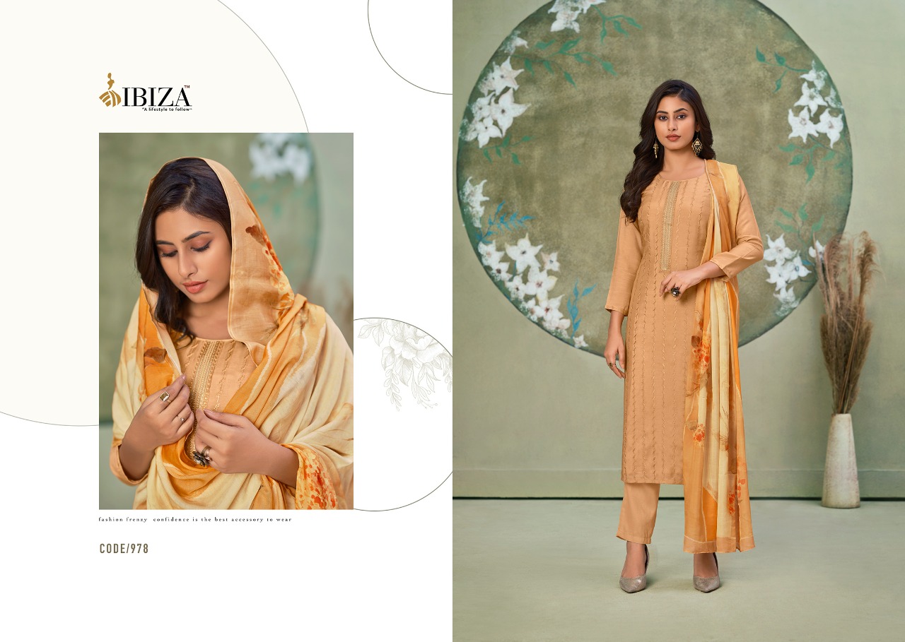 Ibiza Flora Masleen With Fancy Embroidery Salwar Suits  Catalog