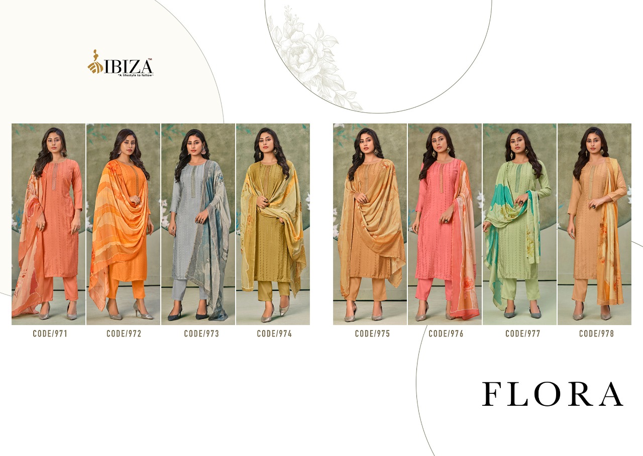 Ibiza Flora Masleen With Fancy Embroidery Salwar Suits  Catalog