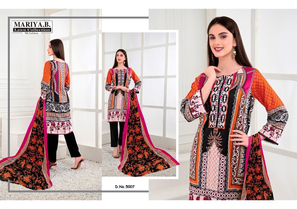 Mariya B Vol  5 Karachi Cotton Dress Material Catalog