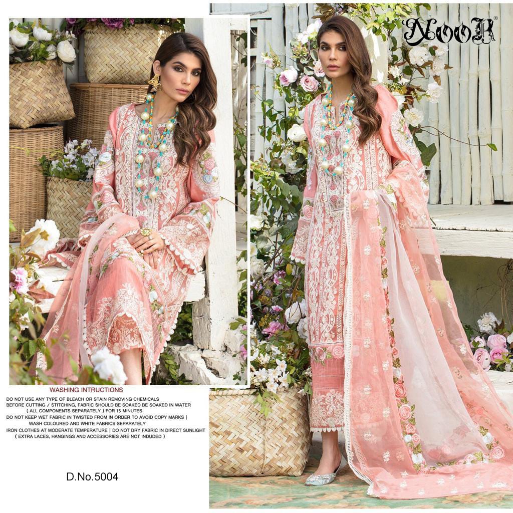 Noor Crimson Lawn Collection Designer Cotton Embroidery Pakistani Suits Catalog