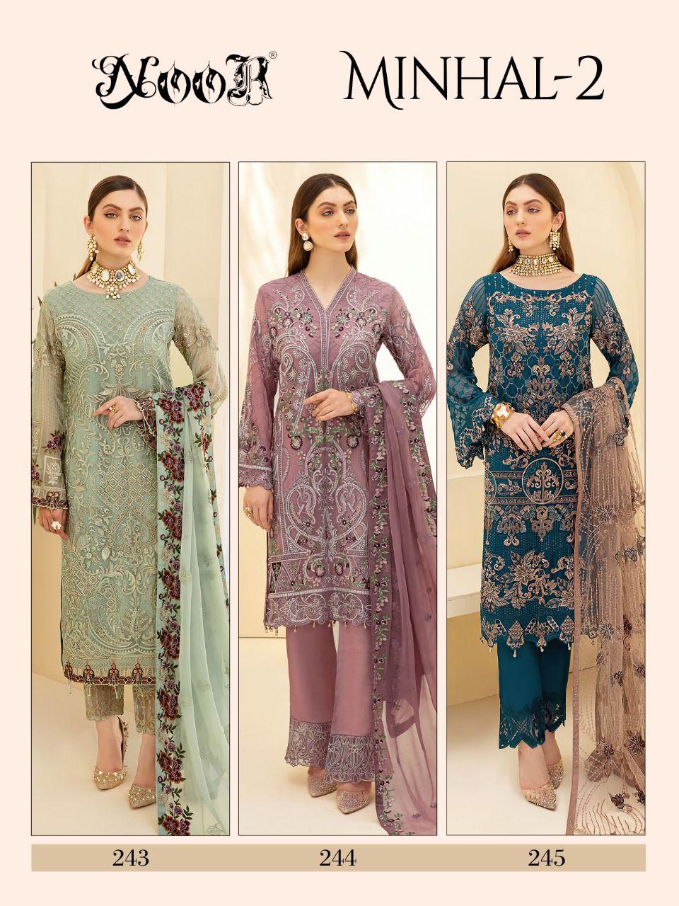 Noor Minhal Vol 2 Heavy Embroidery Pakistani Salwar Suits Collection