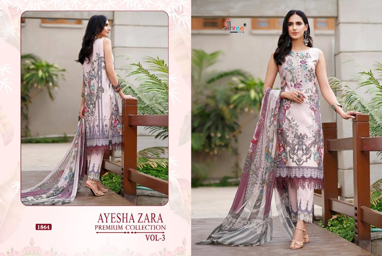 Shree Ayesha Zara Premium Collection Vol  3 Pakistani Salwar Suits Catalog