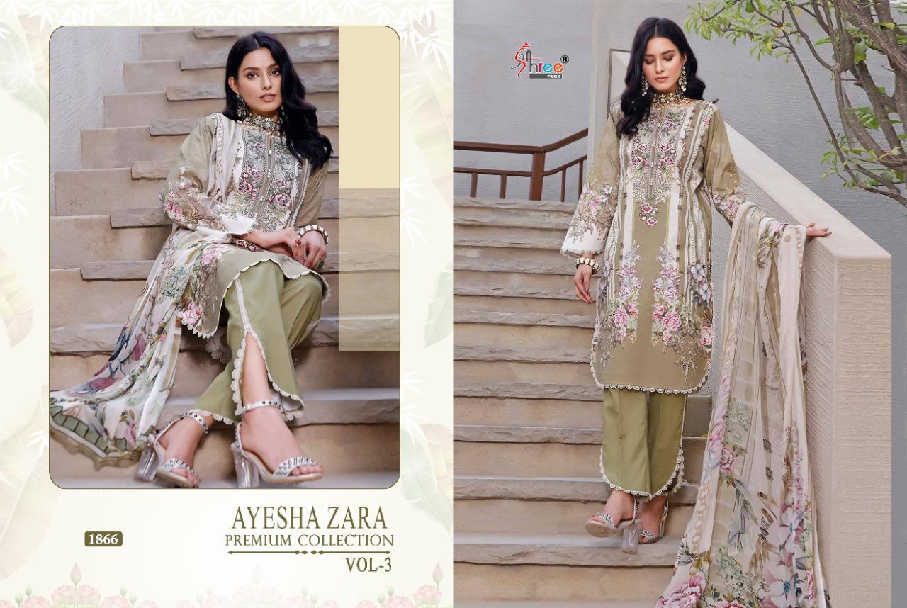 Shree Ayesha Zara Premium Collection Vol  3 Pakistani Salwar Suits Catalog