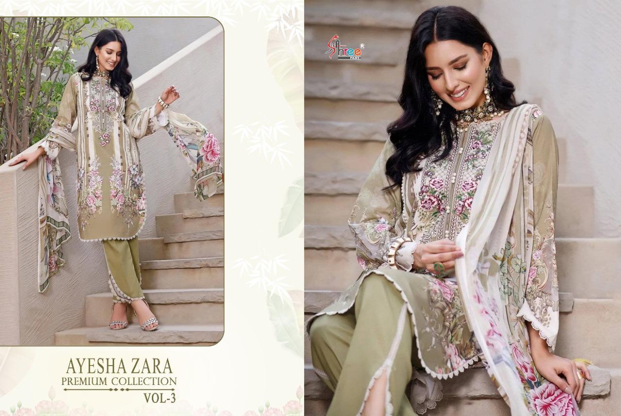 Shree Ayesha Zara Premium Collection Vol  3 Pakistani Salwar Suits Catalog