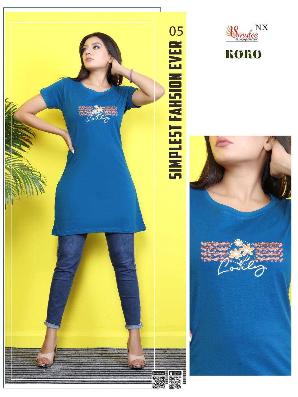 Smylee Koko Sinker Hosiery Night Wear Long T-shirt Catalog