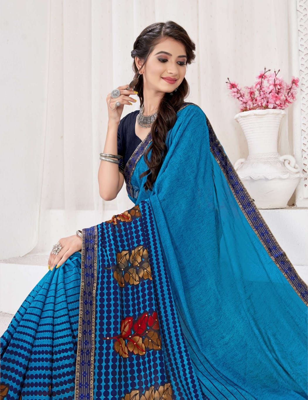 Swastik Rakhi Vol 1  Casual Wear Printed Sarees Catalog