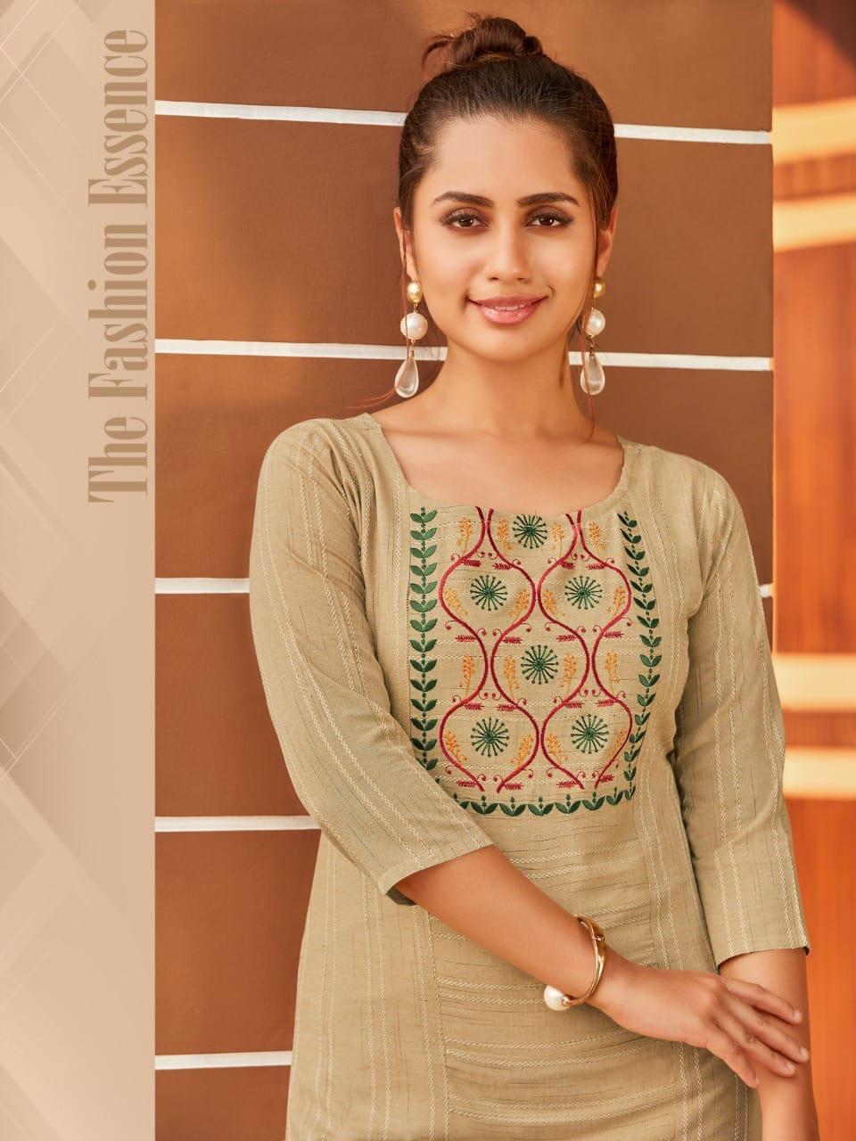 Syasii Matic Fancy Cotton Embroidery Kurti Catalog