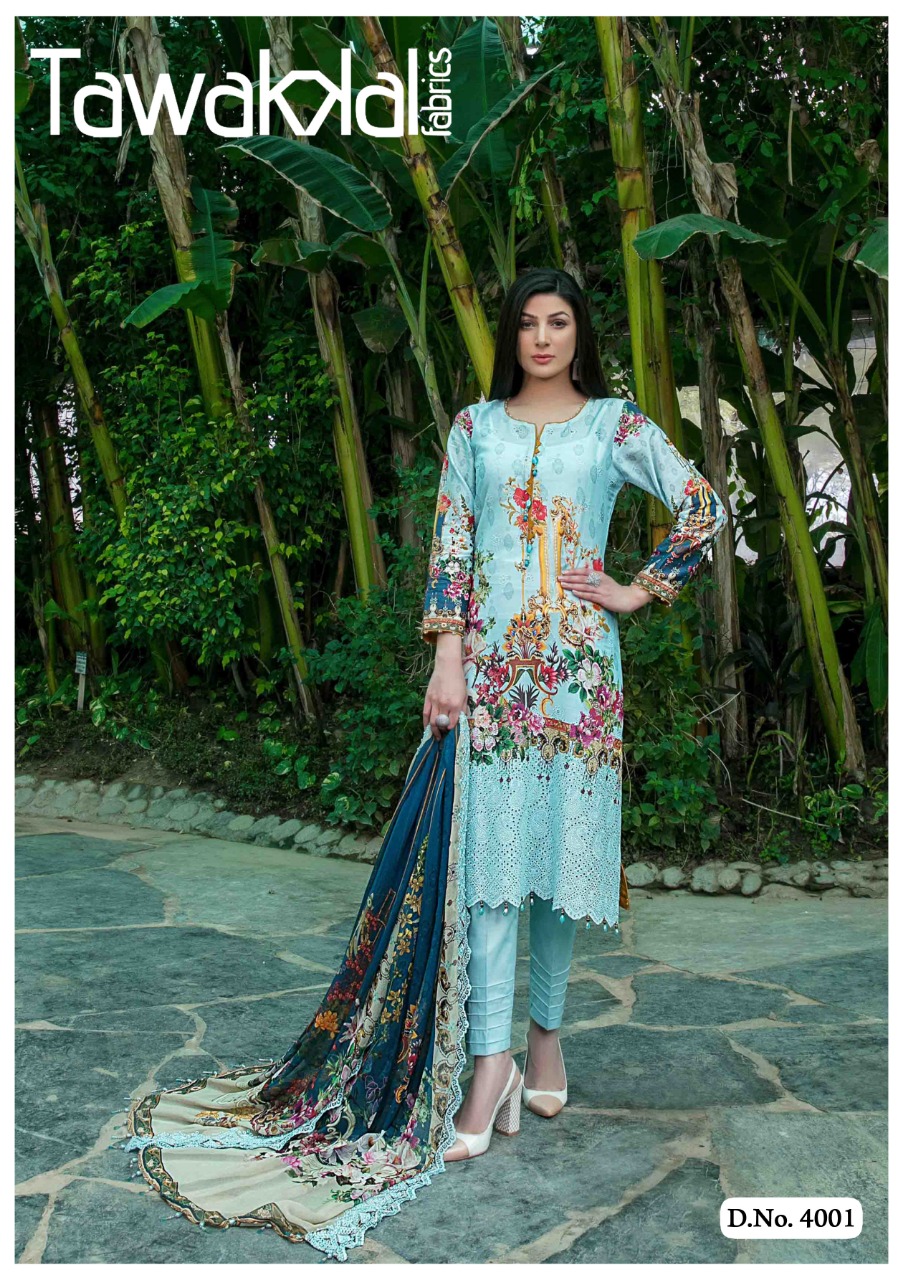 Tawakkal Opulence  Vol 4 Karachi Cotton Dress Material Catalog