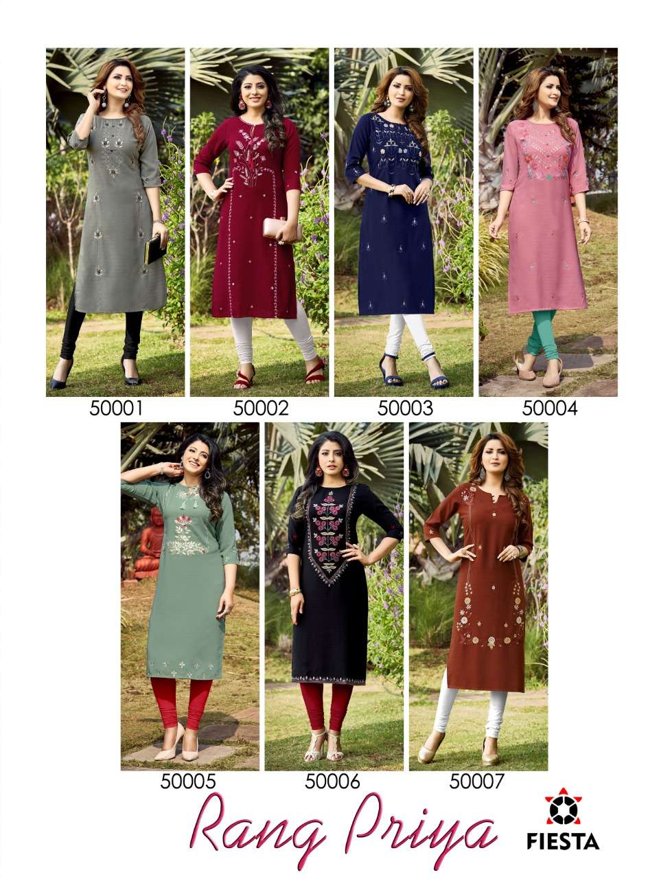 Fiesta Rangpriya Smooth And Soft Modal  Casual Wear  Kurtis Catalog