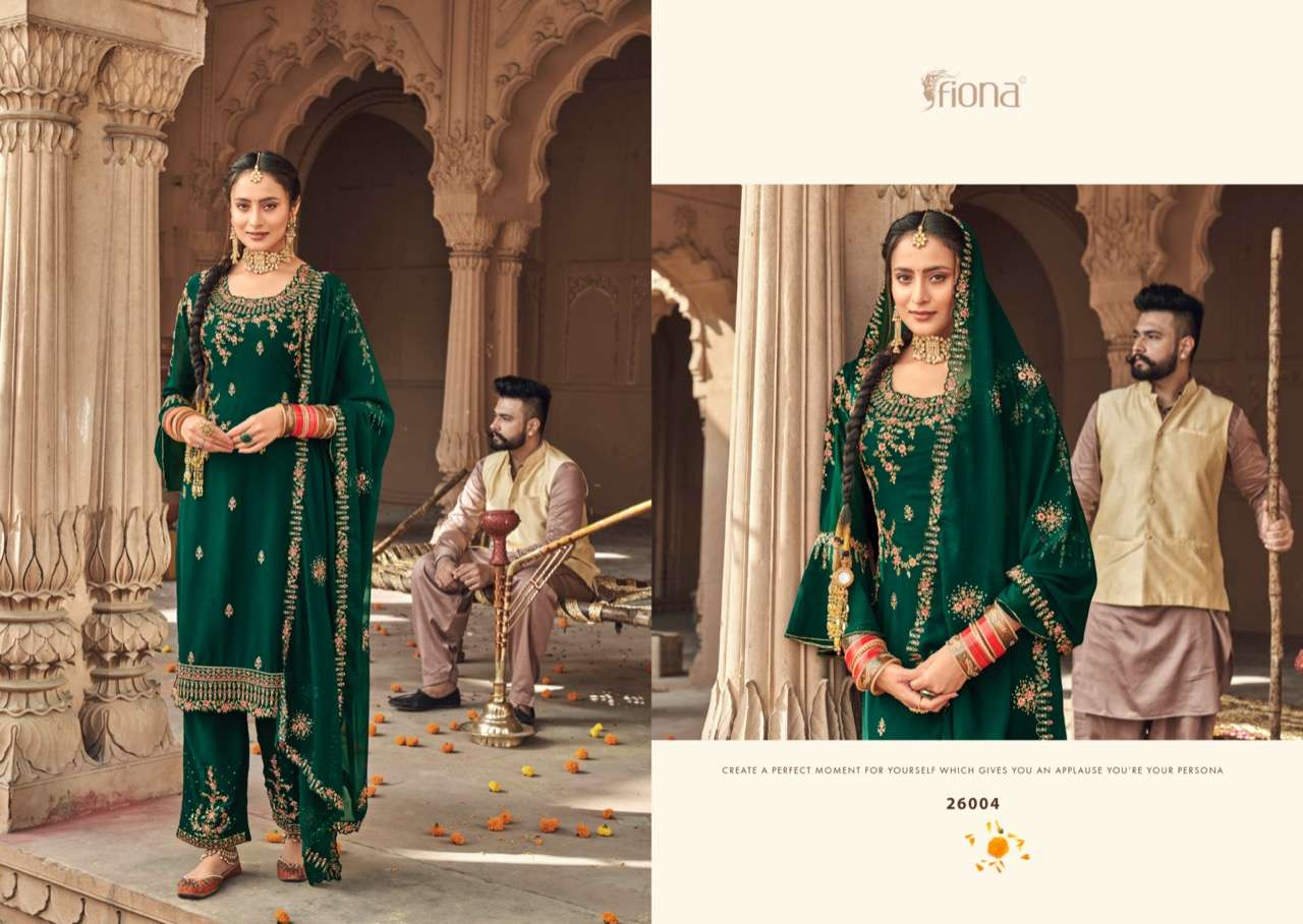 Fiona Kudi Silk Georgette With Embroidery And Sequence Work Salwar Suits Catalog