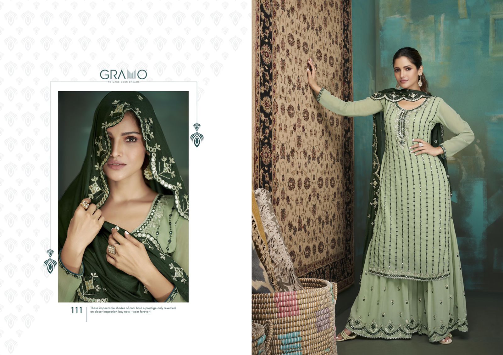 Gramo Bride Vol 1 Georgette Wear Designer Salwar Kameez Catalog