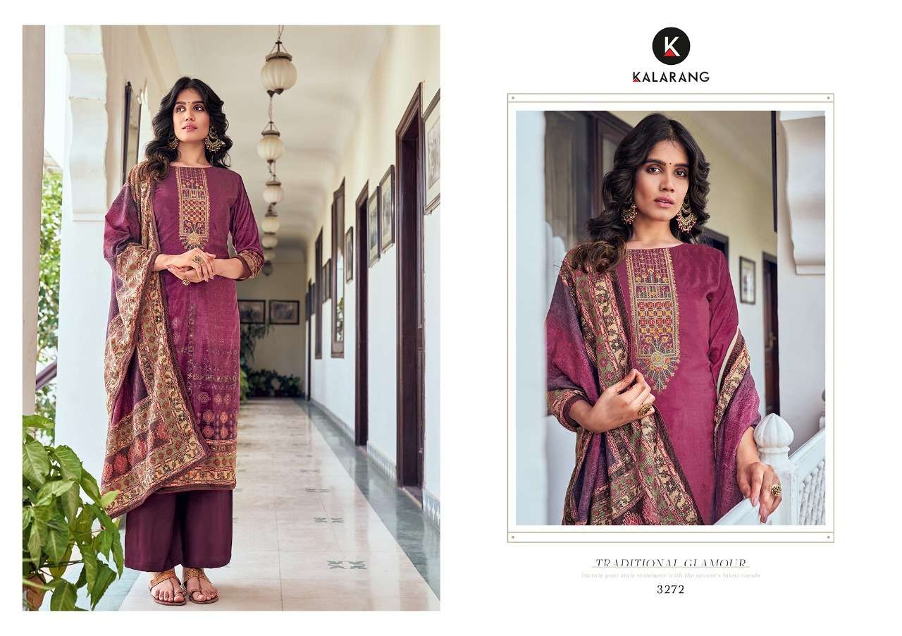 Kalarang Samirah Pure Velvet Digital Print With Work Salwar Suits Catalog