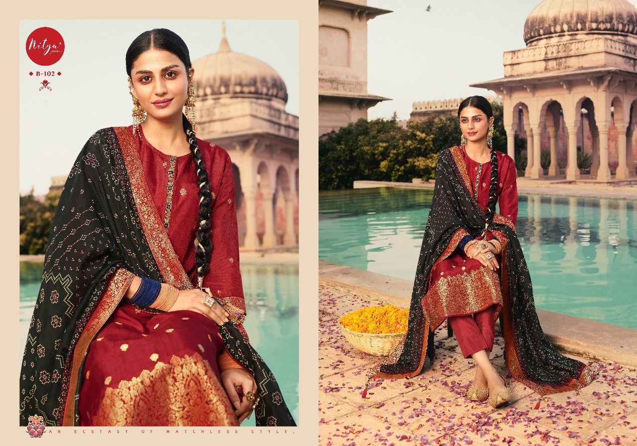 Lt Nitya Bandhani Festive Wear Designer Salwar Kameez Catalog